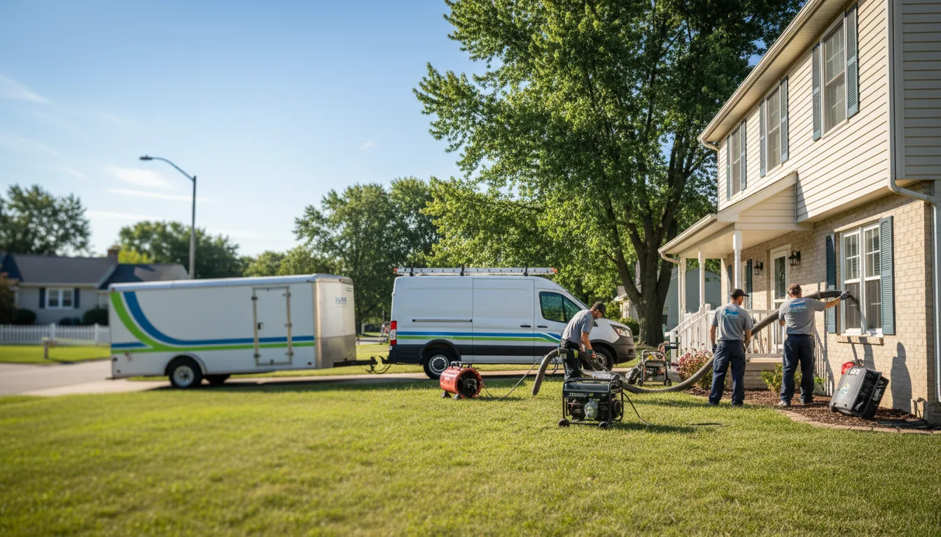Flooded Basement Restoration And Cleanup With Repair in Broadview, IL near me